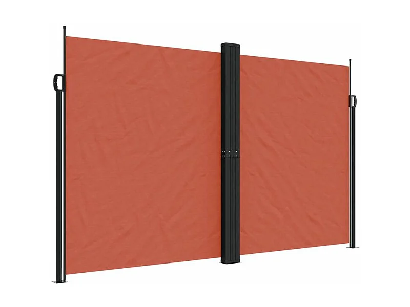 Auvent latéral rétractable terre cuite 200x1200