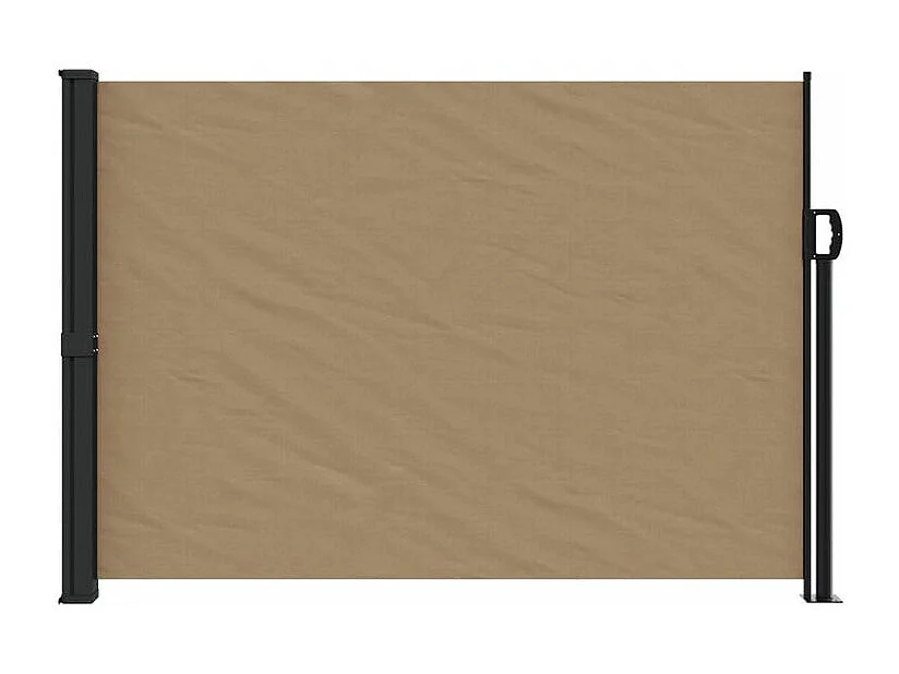 Auvent latéral rétractable taupe 140x500