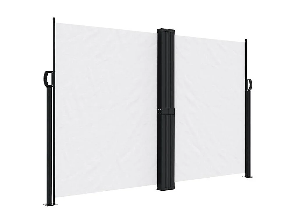 Auvent latéral rétractable blanc 160x600