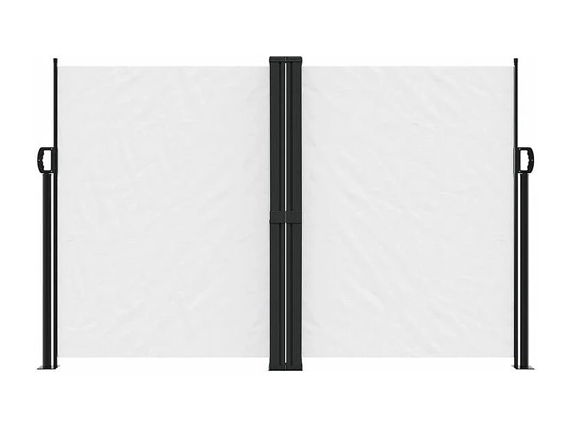 Auvent latéral rétractable blanc 160x600