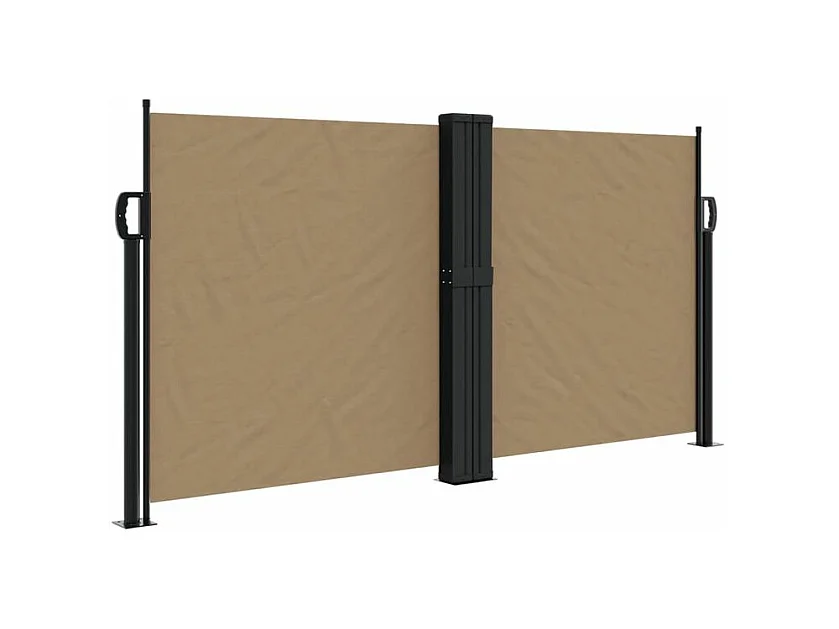 Auvent latéral rétractable taupe 120x1200