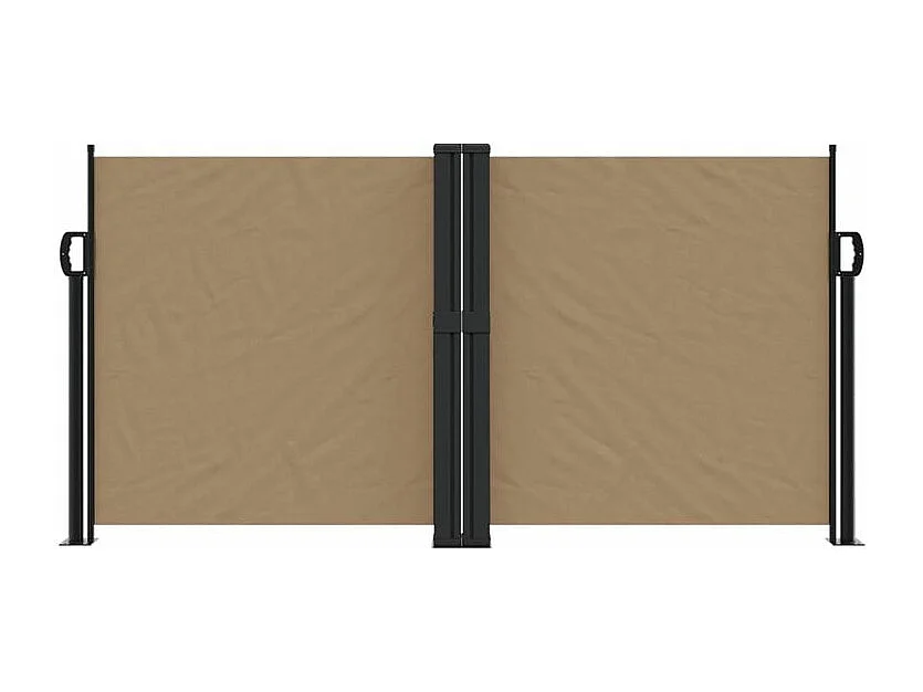 Auvent latéral rétractable taupe 120x1200