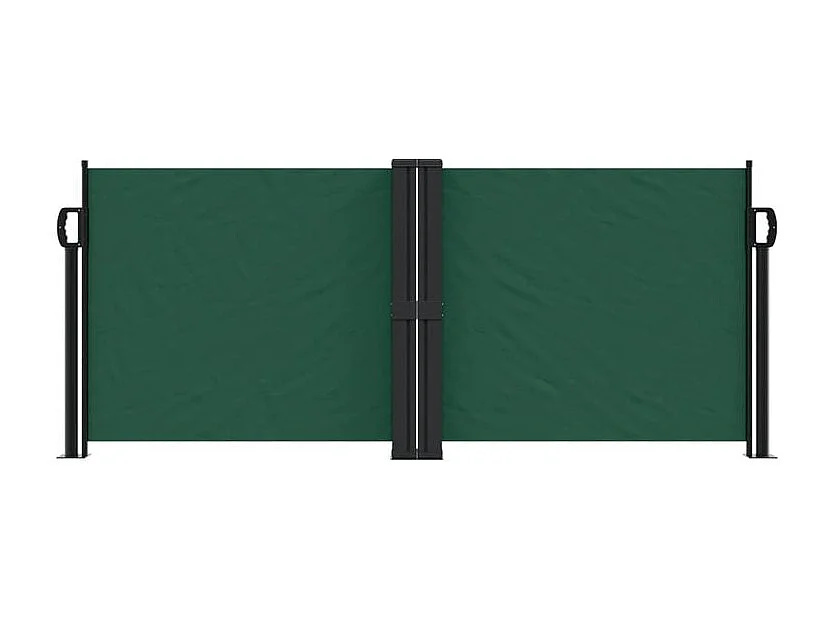Auvent latéral rétractable vert foncé 100x600