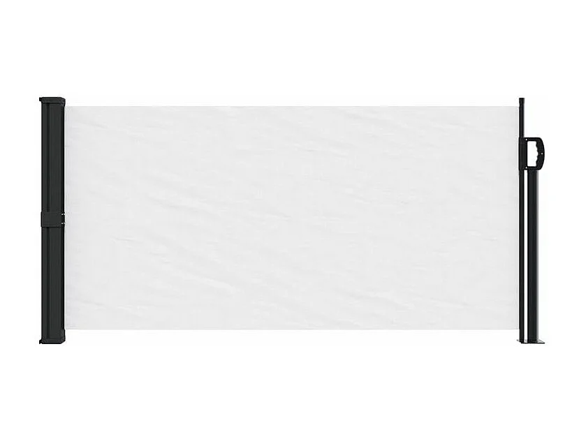 Auvent latéral rétractable blanc 100x300