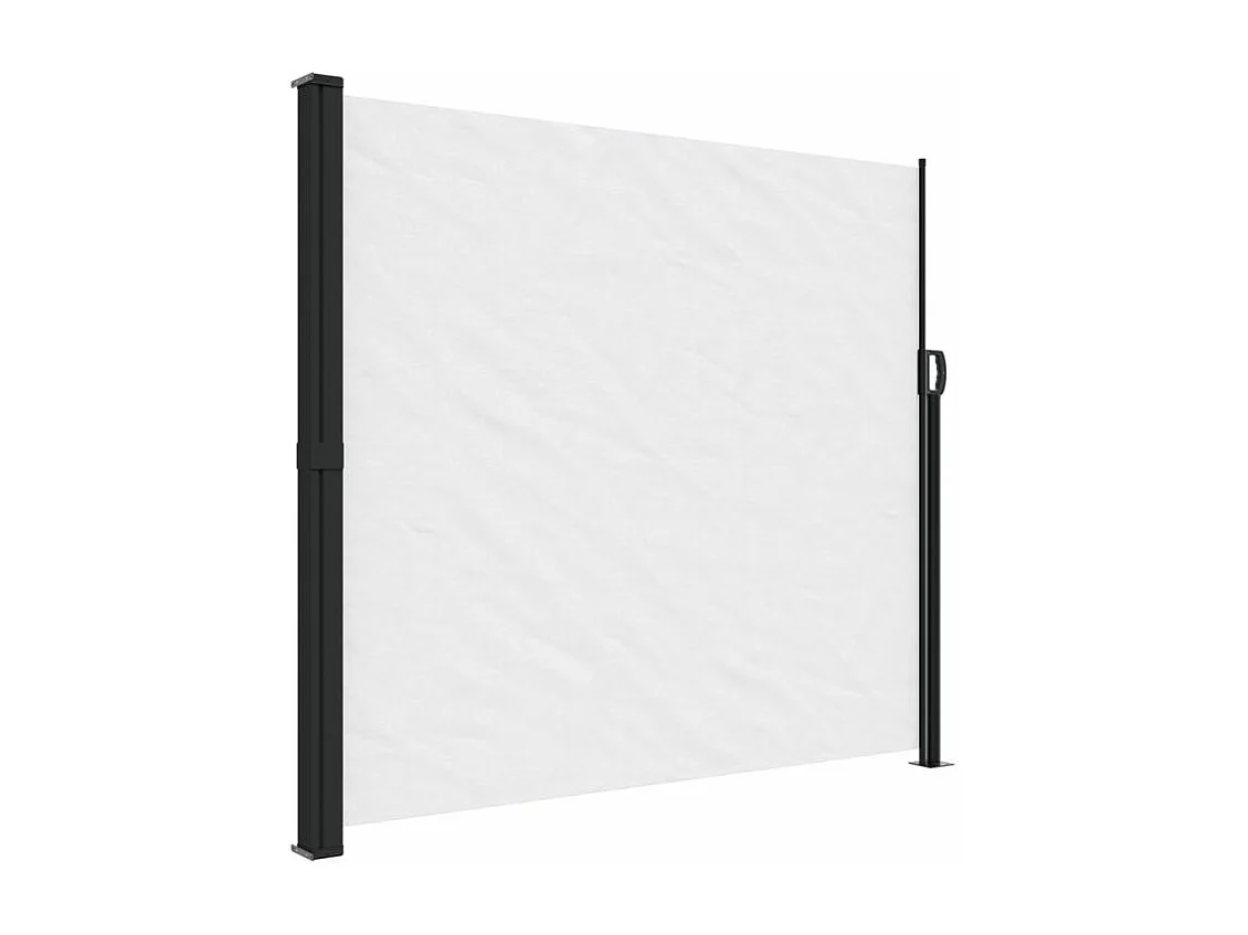 Auvent latéral rétractable blanc 180x600