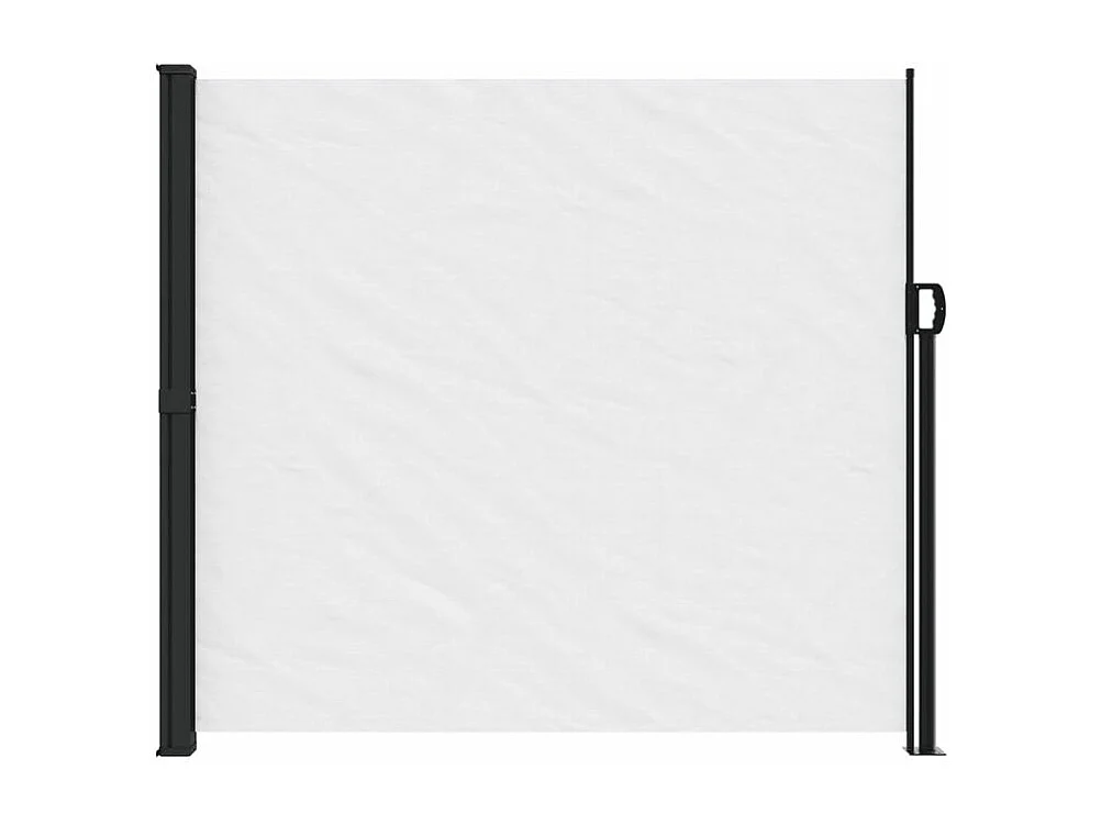 Auvent latéral rétractable blanc 180x600