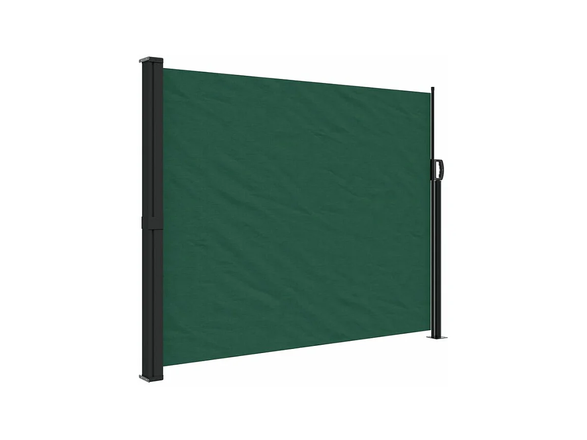 Auvent latéral rétractable vert foncé 170x300