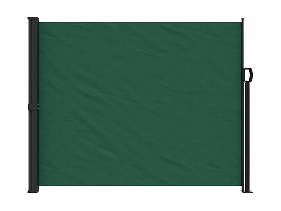 Auvent latéral rétractable vert foncé 170x300