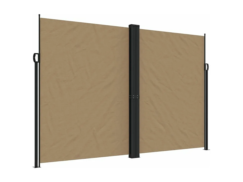 Auvent latéral rétractable taupe 220x600