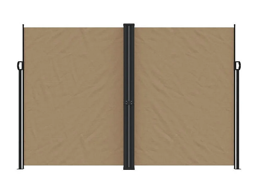 Auvent latéral rétractable taupe 220x600