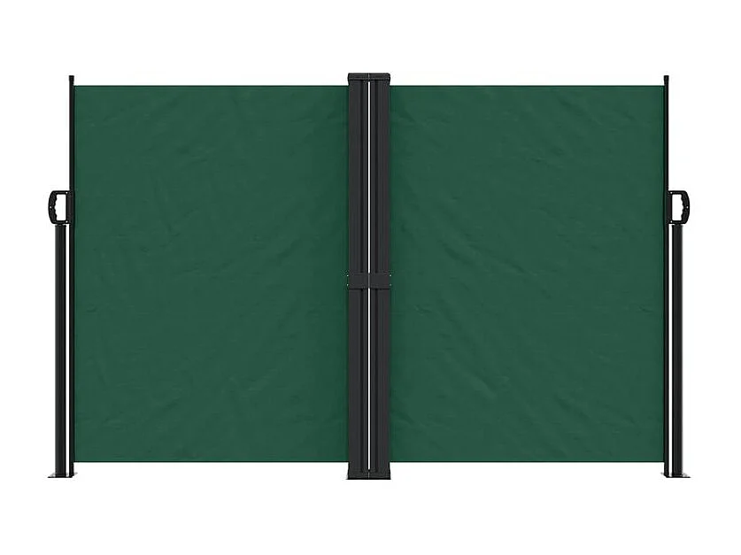 Auvent latéral rétractable vert foncé 160x1200