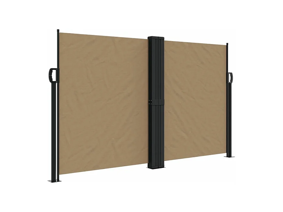 Auvent latéral rétractable taupe 140x1200