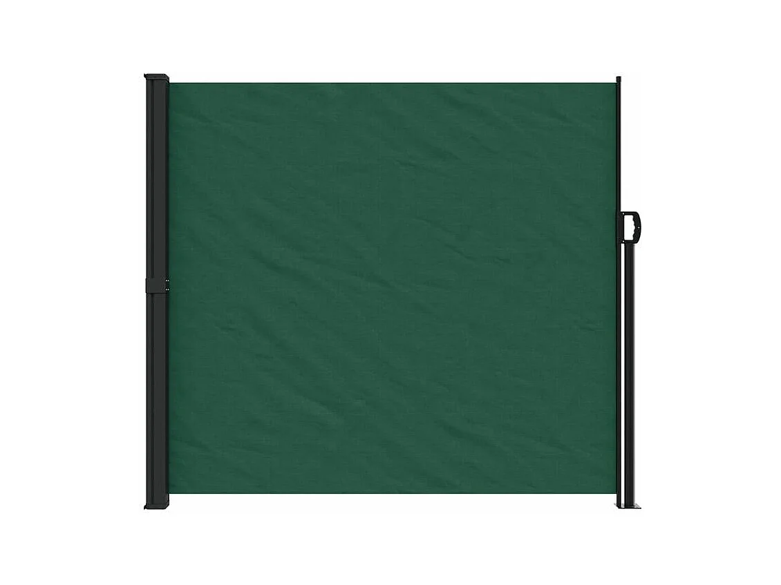 Auvent latéral rétractable vert foncé 180x600