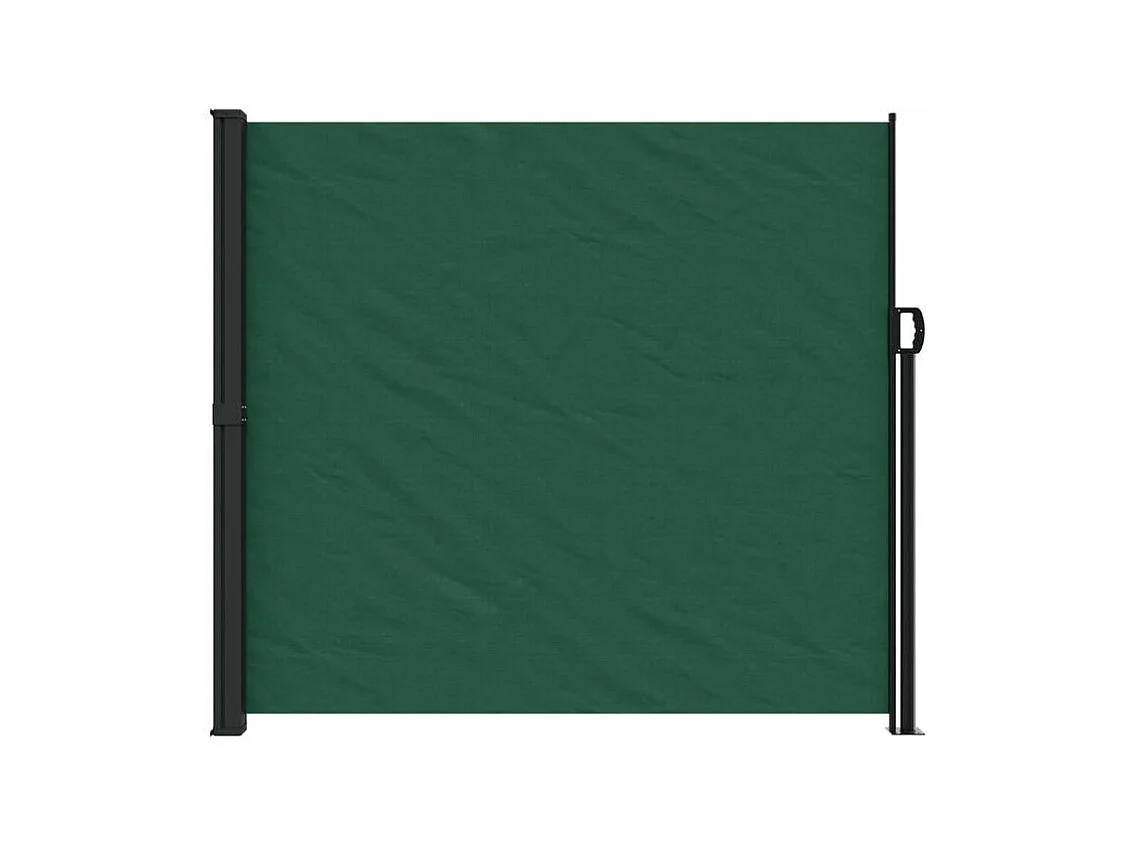 vidaXL Toldo lateral retráctil verde oscuro 180x600 cm