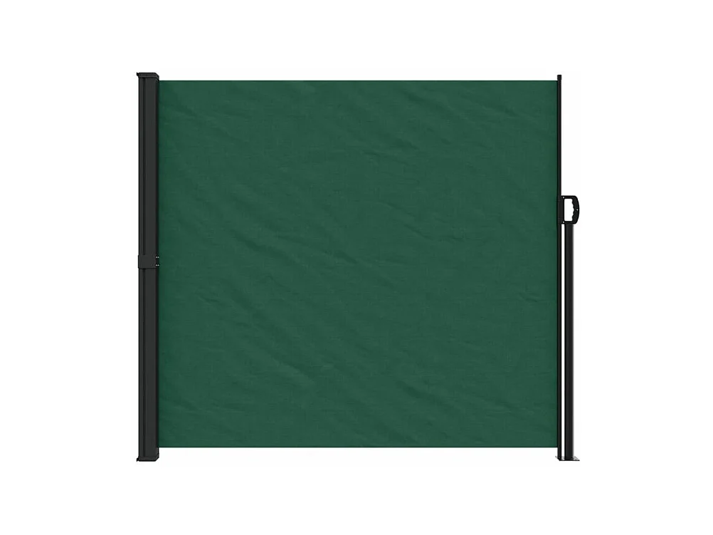 vidaXL Toldo lateral retráctil verde oscuro 180x600 cm