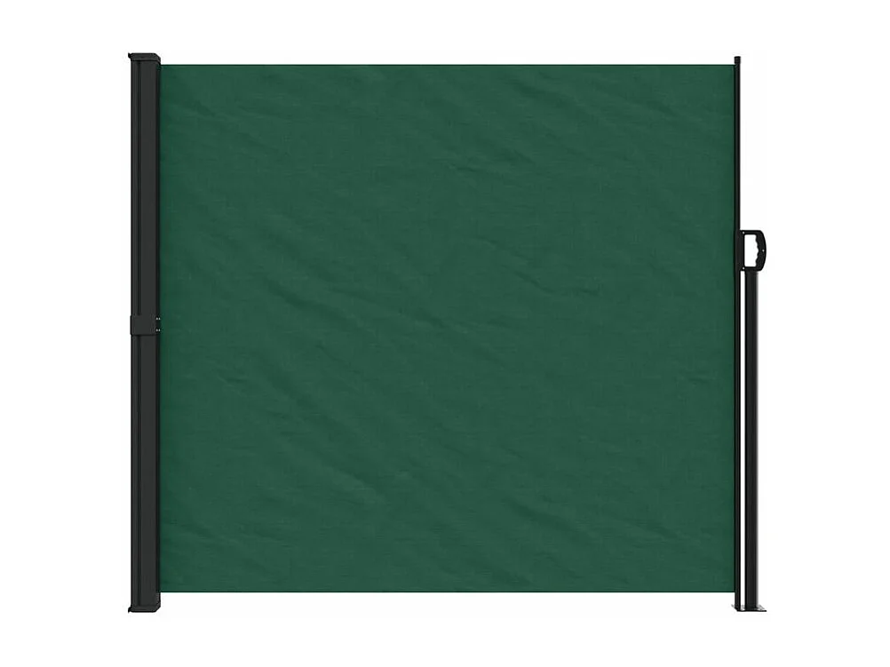 Auvent latéral rétractable vert foncé 180x600