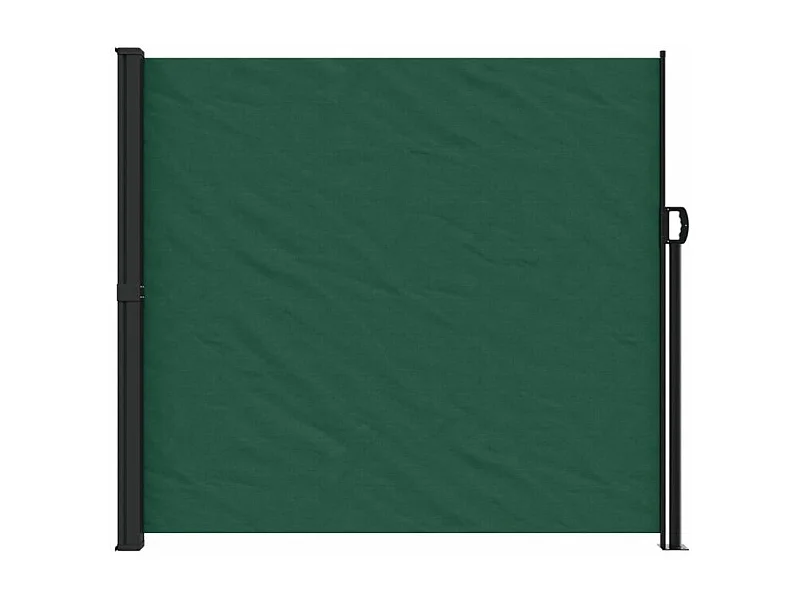 Auvent latéral rétractable vert foncé 180x600