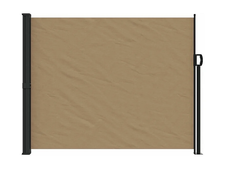 Auvent latéral rétractable taupe 160x300