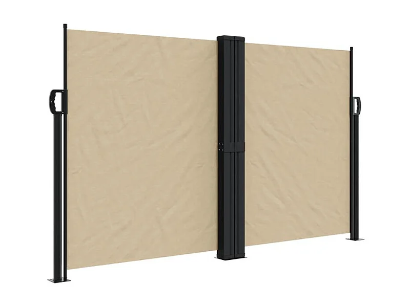 Auvent latéral rétractable beige 140x1200