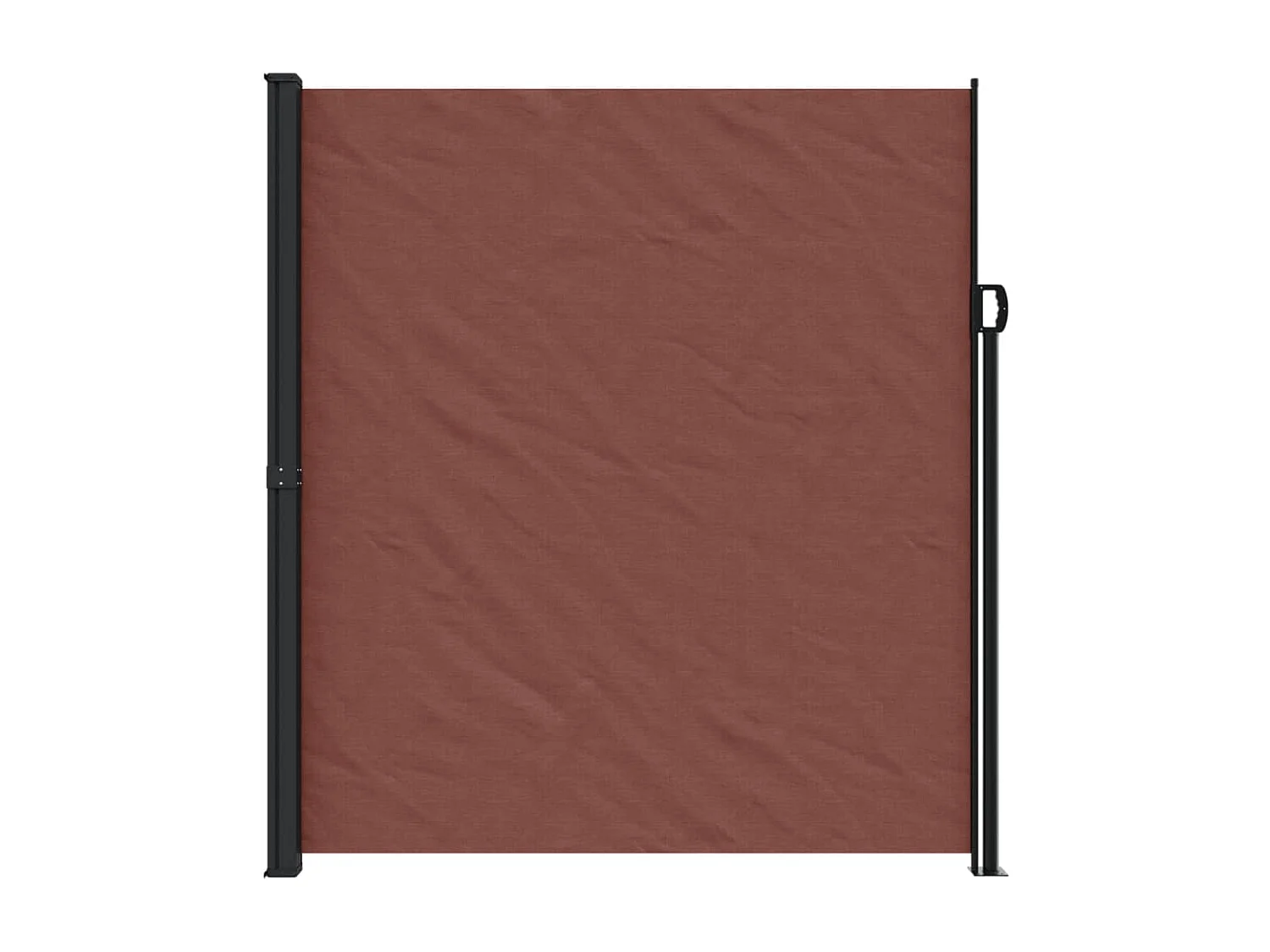 Auvent latéral rétractable marron 220x500