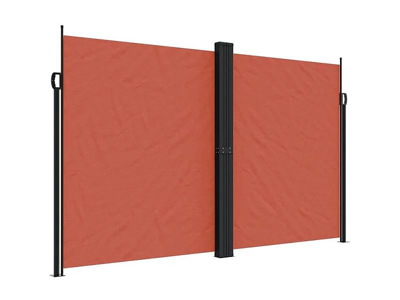 Auvent latéral rétractable terre cuite 200x1000