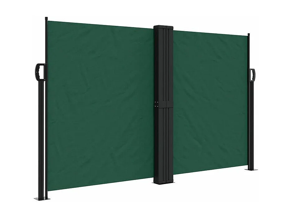 Auvent latéral rétractable vert foncé 140x1200