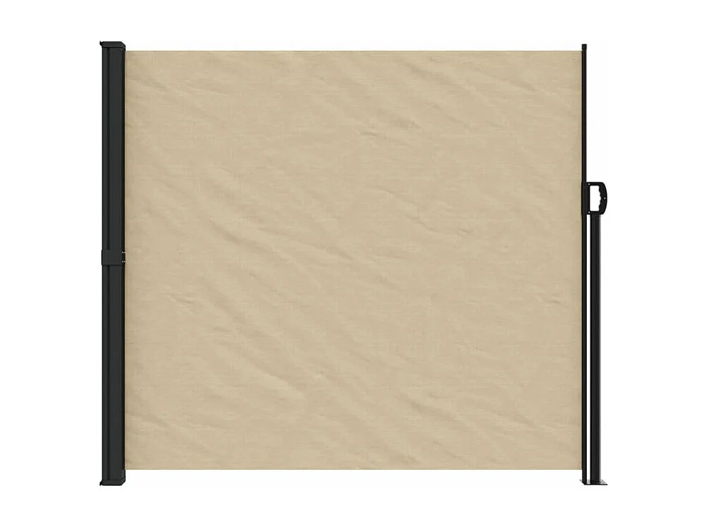 Auvent latéral rétractable beige 180x600