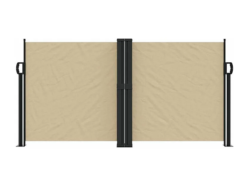 Auvent latéral rétractable beige 120x1000