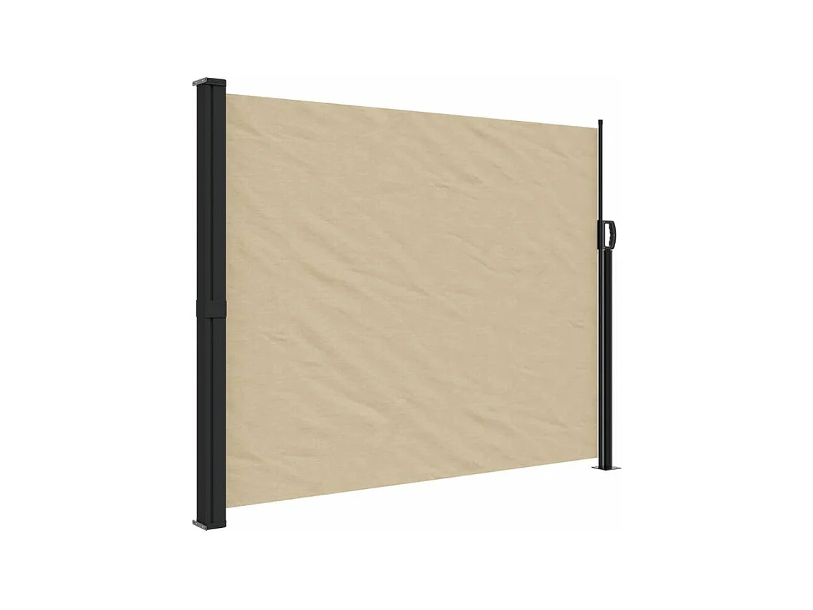 Auvent latéral rétractable beige 170x300