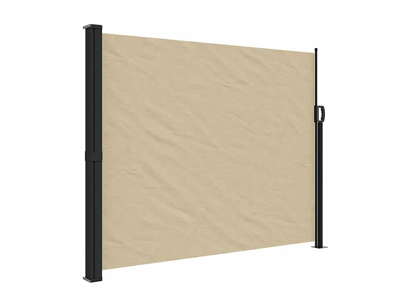 Auvent latéral rétractable beige 170x300