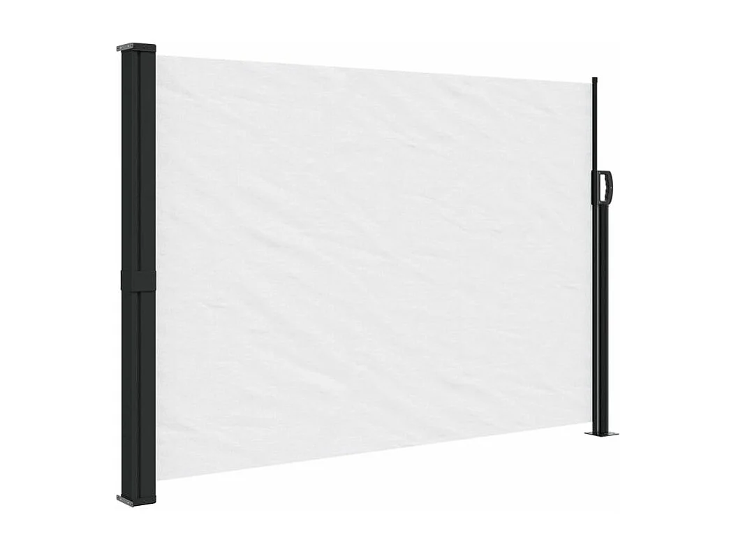 Auvent latéral rétractable blanc 140x500