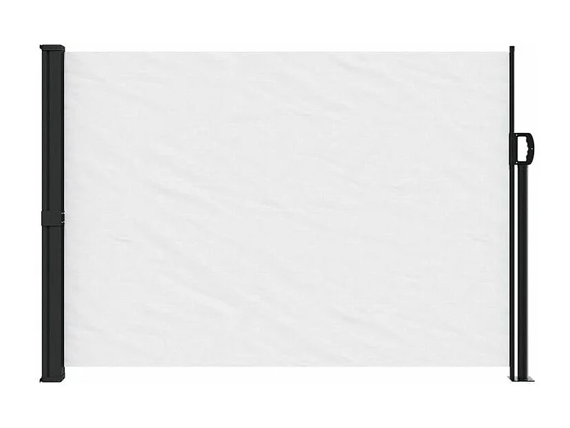 Auvent latéral rétractable blanc 140x500