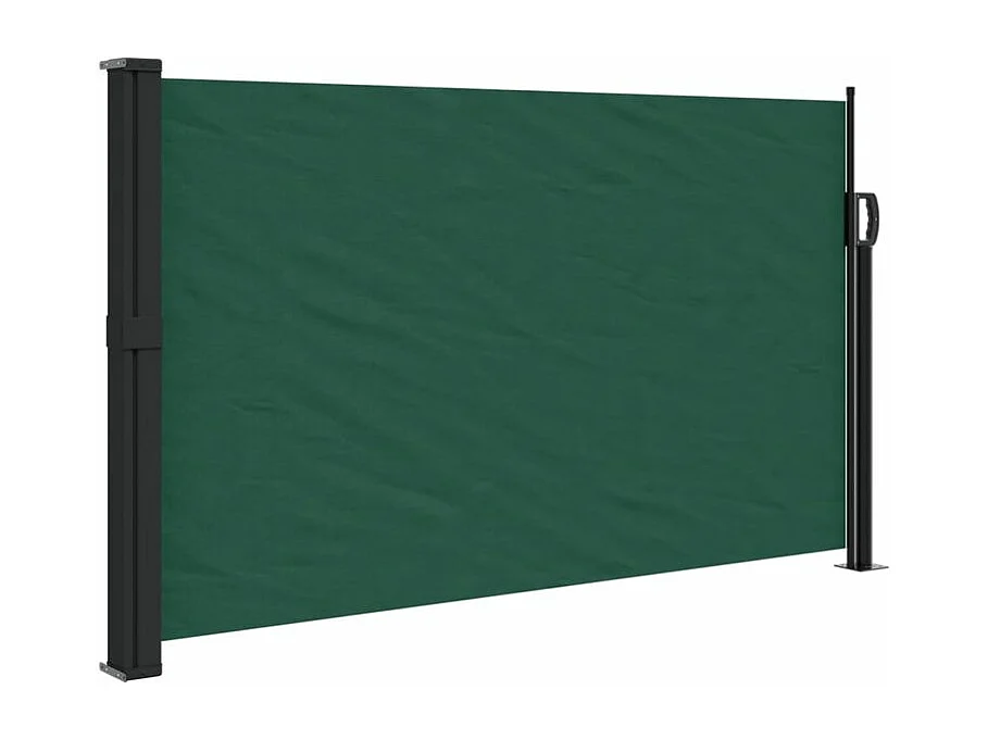 Auvent latéral rétractable vert foncé 120x300