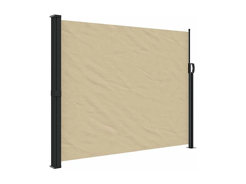 Auvent latéral rétractable beige 160x300