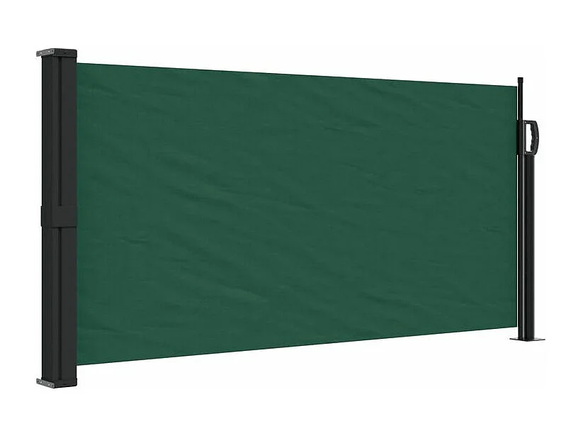 Auvent latéral rétractable vert foncé 100x300