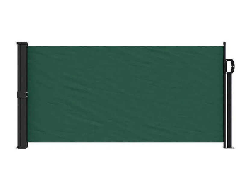 Auvent latéral rétractable vert foncé 100x300