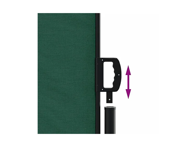 Auvent latéral rétractable vert foncé 100x300