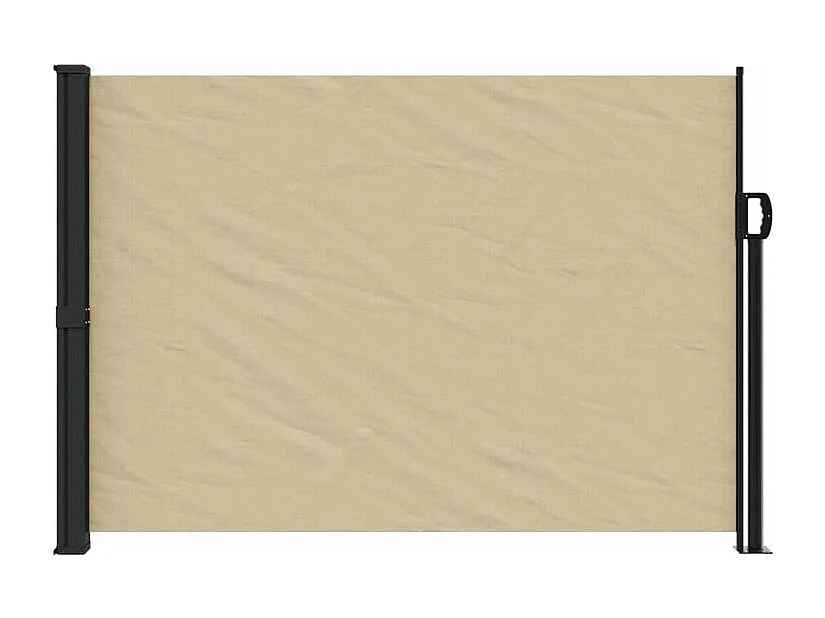 Auvent latéral rétractable beige 140x300