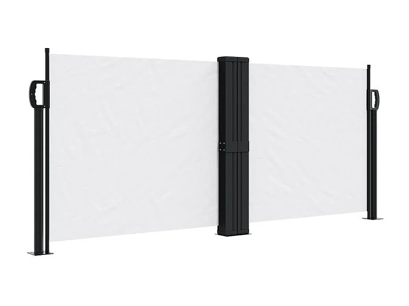 Auvent latéral rétractable blanc 100x600