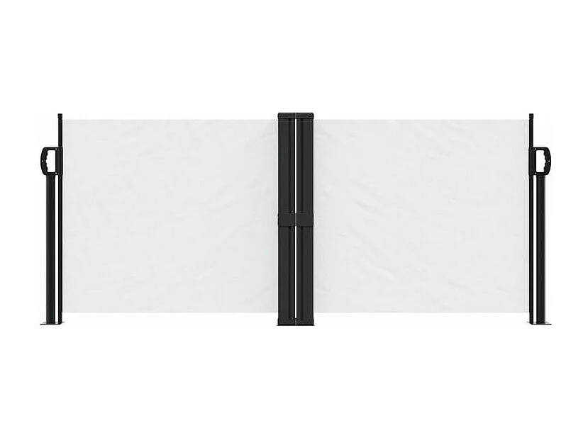 Auvent latéral rétractable blanc 100x600