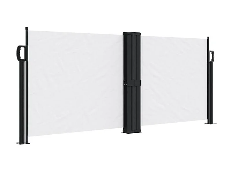 Auvent latéral rétractable blanc 100x600