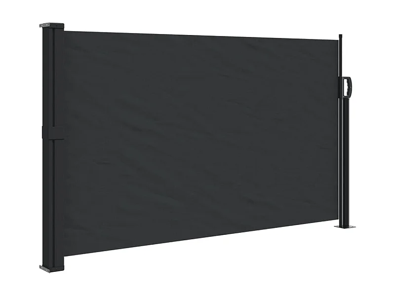 Auvent latéral rétractable noir 120x600