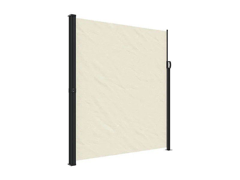 Windscherm uittrekbaar 220x500 cm crèmekleurig