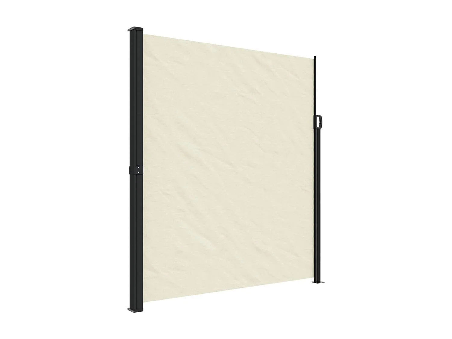 Windscherm uittrekbaar 220x500 cm crèmekleurig