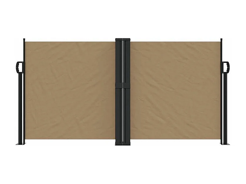 Auvent latéral rétractable taupe 120x600