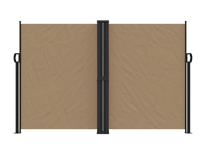 Auvent latéral rétractable taupe 160x600