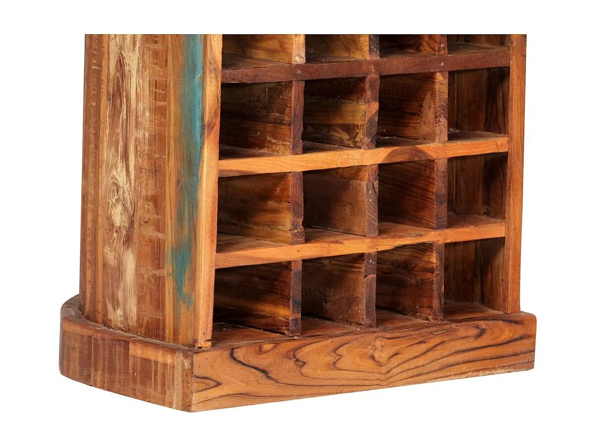 Casier à bouteilles 50x40x180 Bois massif de récupération