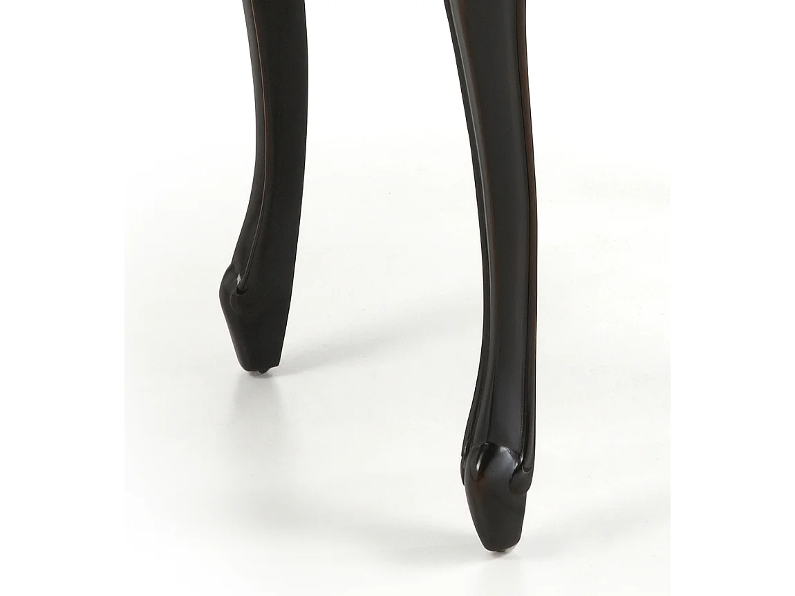 Chevet en bois d'acajou noir 4 tiroirs Klacik 57cm