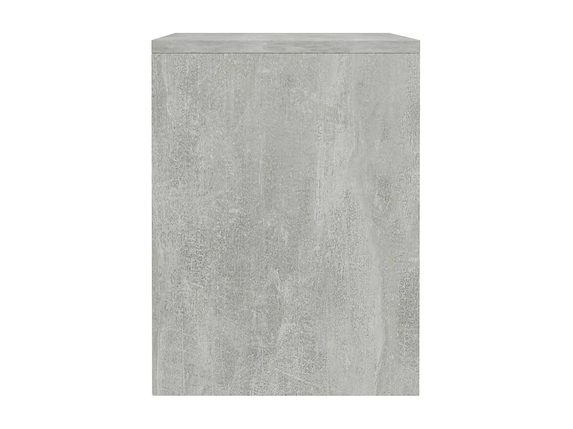 Table de chevet 2 étagères bois gris effet béton Fefi