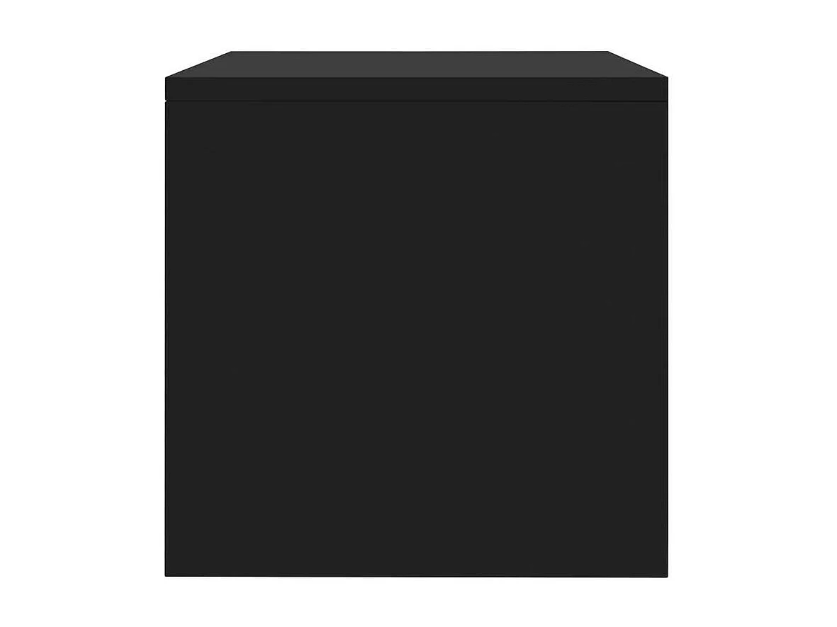 Table de chevet bois noir Tsela